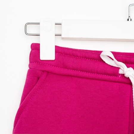 Kids (hoodies, trousers) minku: Basic Line Kids, Oversize, Fuchsia color, height 122-13