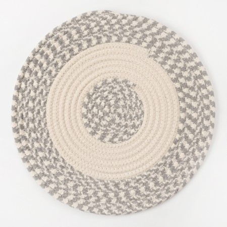Napkin decorative shade central bun-gray, 35*35 cm, 100% cotton-2