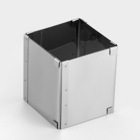 Baking form with “square” size adjustment, h -12 cm, 10x10 - 18x18 cm-4