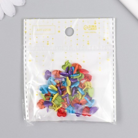 Brads for scrapbooking "Small" MIX 0.6x0.6x0.6 cm-4