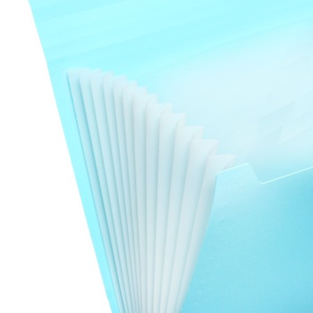Folder Carder Calligrata watercolor 13 department. A4 plastic 0.7mm turquoise, black resident-4