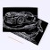 A set of engravings A5 “Car and motorcycle” 2 pcs., With the metallic effect “Silver”