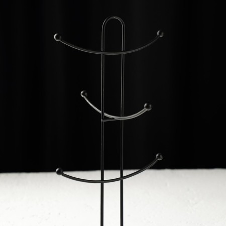 Cuts for mugs for 6 subjects of a share, 16 × 16 × 36.5 cm, black color-3