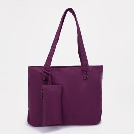 Lugus bag with a zipper, purple color