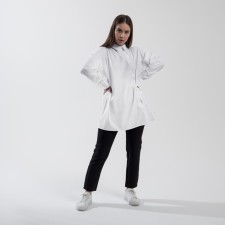 SL shirt, slanting bar, 50-52, white