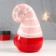 Souvenir Ceramics "Santa Claus, striped pink cap" 18x11.7x10.9 cm