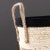 Storage basket "Peru", with handles, 26 x 22 x 21 cm, natural, black