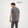Men's T -shirt with inserts, basic, size XXL (54), gray color