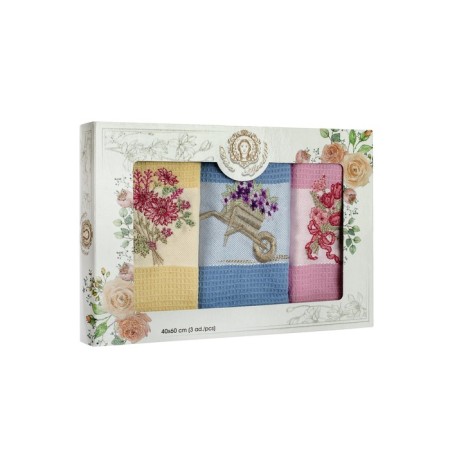 A set of wuffed napkins Diva Afrodita "Cart", size 40x60 cm, 3 pcs-1