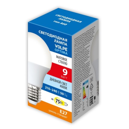 LED LED Uniel, E27, 9 W, 4000K, white glow-1