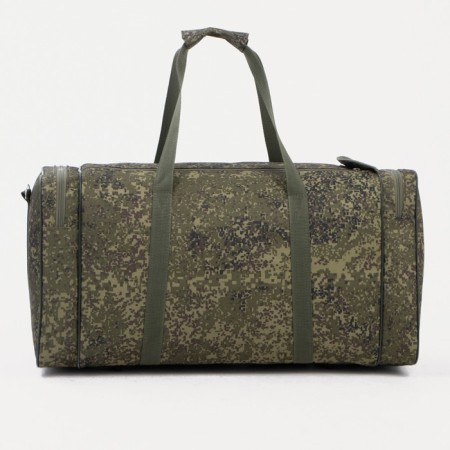 Road bag on lightning, 3 outer pockets, long belt, camouflage color-1