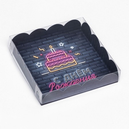 Bearbox, "Happy Birthday" 15 x 15 x 3