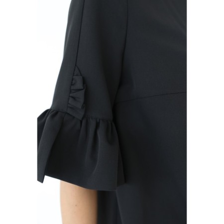 Female dress straight with shutters on the sleeves, size 50-2