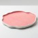Ceramic dish for serving "pink", 27 cm, pink color