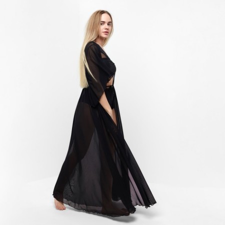 Tunic beach female, black color, size 50-6