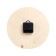 Wall clock, series: interior, "bear", discrete move, d-23 cm