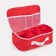 Cosmetic bag with lightning, red color