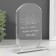 Souvenir glass stele "Dawn" 16x11x4.5 cm