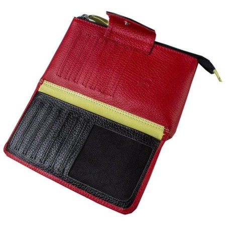 N/k wallet-coseter, button, color red-2