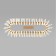 Squirrel Bogate’s Farfalla 90376/1, LED, 47 W, 4000K, 3524LM, 920x360 mm, Gold color