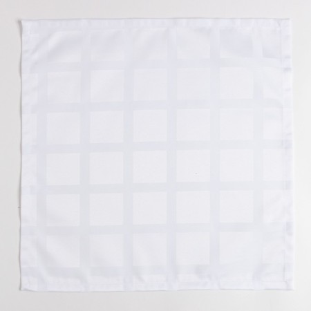 A set of napkins "Ethel" Geometry 45*45cm-4pcs., Tsv. Bely, pl. 192 g/m2, hl with VGMO-2