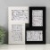 Photo frame Plastic in 4 photos 10x15 cm "Aurora" Black and white 31.5x31.5 cm