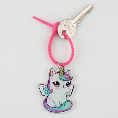 Acrylic key a keychain "Unicorn" 15 x 6 cm-2