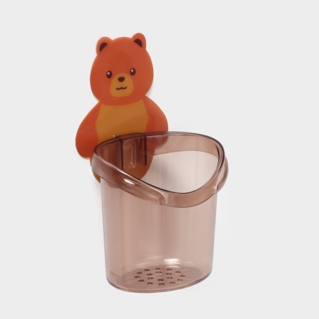 Mishka toothbrushes "Bear", 9.5 × 17 cm, brown color