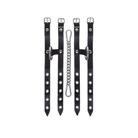 The shackles are single -layer of two Pecado BDSM straps, genuine leather, black-3