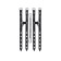 The shackles are single -layer of two Pecado BDSM straps, genuine leather, black