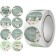 Stick Paper "Magnolia. Gratitude" d = 2.5 cm 500 pcs in a roll 3x6.5x6.5 cm