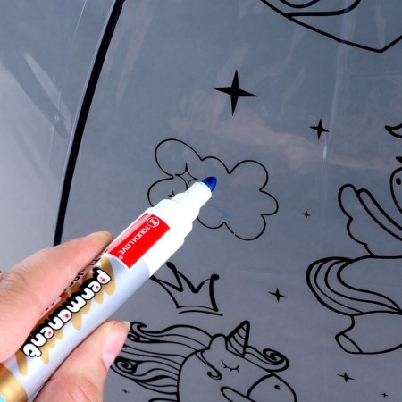 Umbrella Painting "Unicorn" + Markers-4
