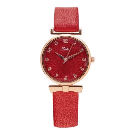 Women's watch, D-3.3 cm, red watches-1