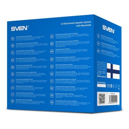 Speakers Sven 405 2.0 black 8W BT wireless bt-5