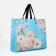 Household bag without fastening, blue color