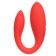 Vibrator for steam oats, flexible, silicone, remote control, burgundy