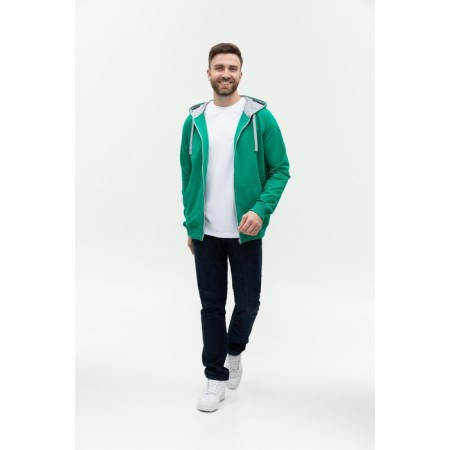 Male sweatshirt, size 56, green color-3