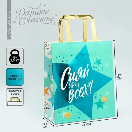 Packaging, gift package, “Shine”, ml 23 x 27 x 11.5 cm