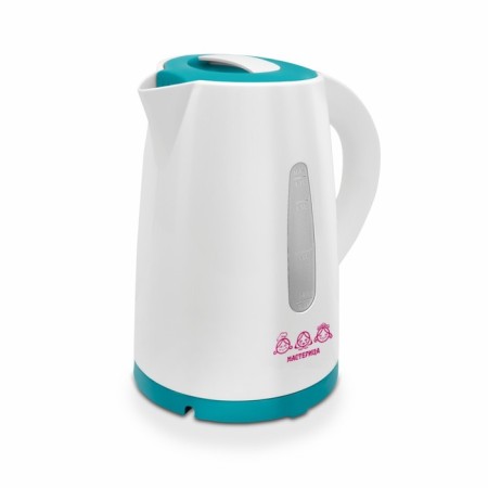 Electric kettle "Castle EK-1701M", plastic, 1.7 l, 1850 watts, white-turquoise color