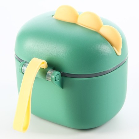 Container for storage of baby food, 400 ml., Green color-1