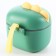 Container for storage of baby food, 400 ml., Green color
