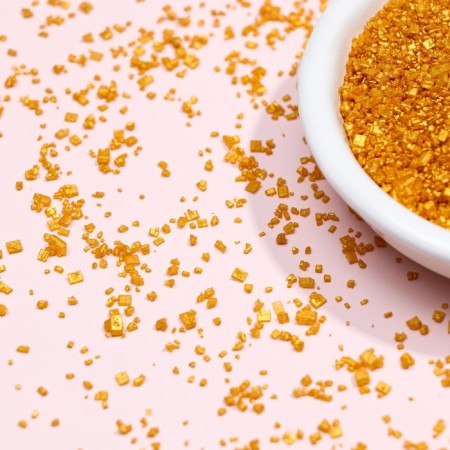 Confectionery sprinkling "color sugar", gold, 50 g-2