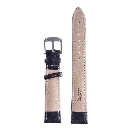 Solomon watch strap 14 mm, genuine leather, L-20 cm, black and red-2