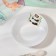 Panda salad bowl, 600 ml, white, porcelain