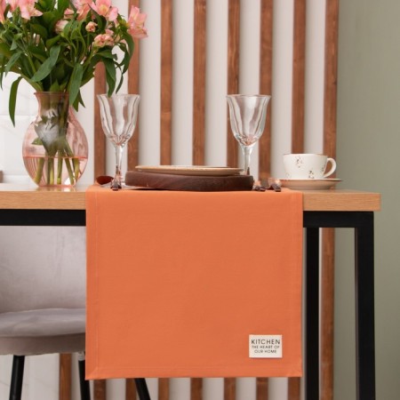 The path to the table Ethel Kitchen 40x150 cm, orange color, 100% cotton, sarzha 220 g/m2-3