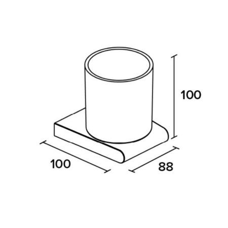 A glass of suspended CUT400-1