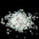 Rhinestones for decor, round, multi -size, transparent/holographic color