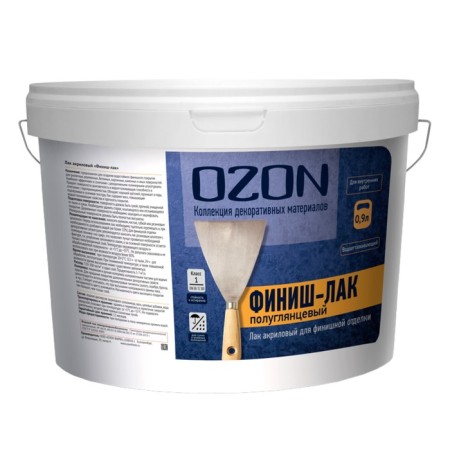 Acrylic varnish Ozon "Finish-LK" 0.9l (0.9 kg)