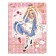Gift notebook, A6, 100 sheets, a colored block, with a curly knife on a magnet, "anime", mix