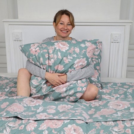 Bed linen 1.5 joint venture, size 150x215 cm, 145x215 cm, 70x70 cm - 2 pcs-1